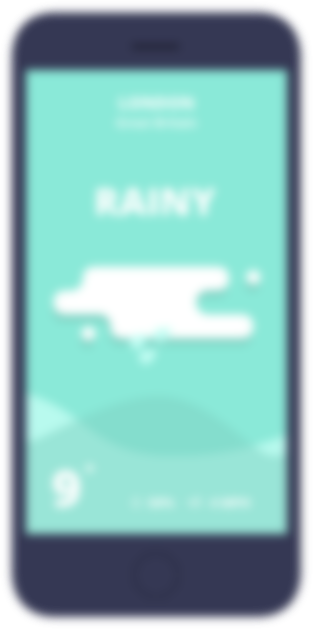 fuzzy picture of a phone with the app open